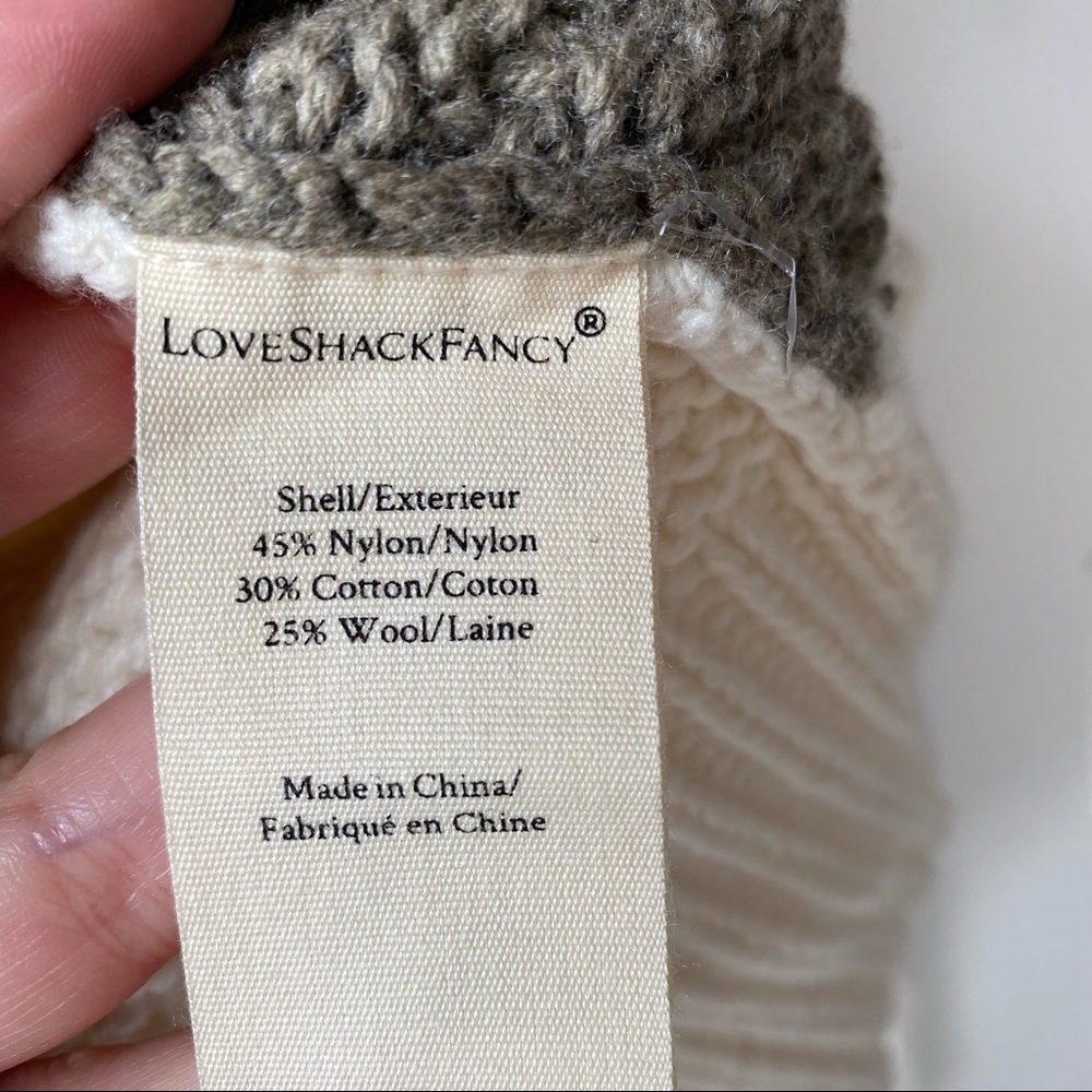 Loveshackfancy Allan Patchwork Floral Appliqu Kni… - image 8